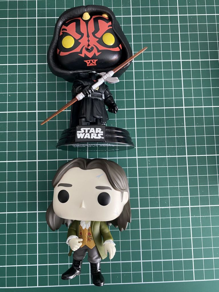 Darth Maul and Louise de Pointe du Lac Pop! vinyl figurines