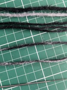 black and grey dreads to make a custom Sleep Token figurine