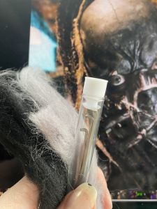 wool and felting needle for ii's custom Sleep Token figurine