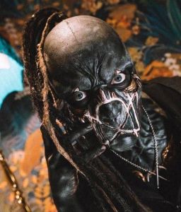 closeup of ii mas to make a custom Sleep Token figurine