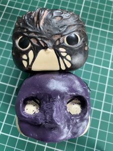 eye job on a custom Sleep Token figurine