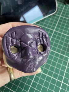 mask on custom Sleep Token figurine