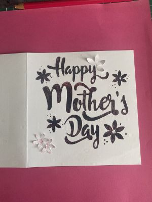 Sleep Token inspired Mother’s Day card – White roses, black&nbsp;doves