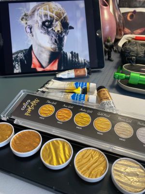 iii spacebuns build – Painting – Bursting colours when you laugh