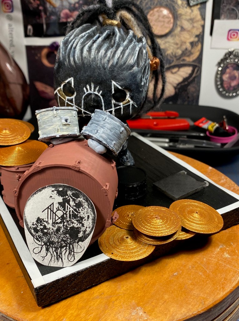 custom pop vinyl Sleep Token figurine of drummer ii