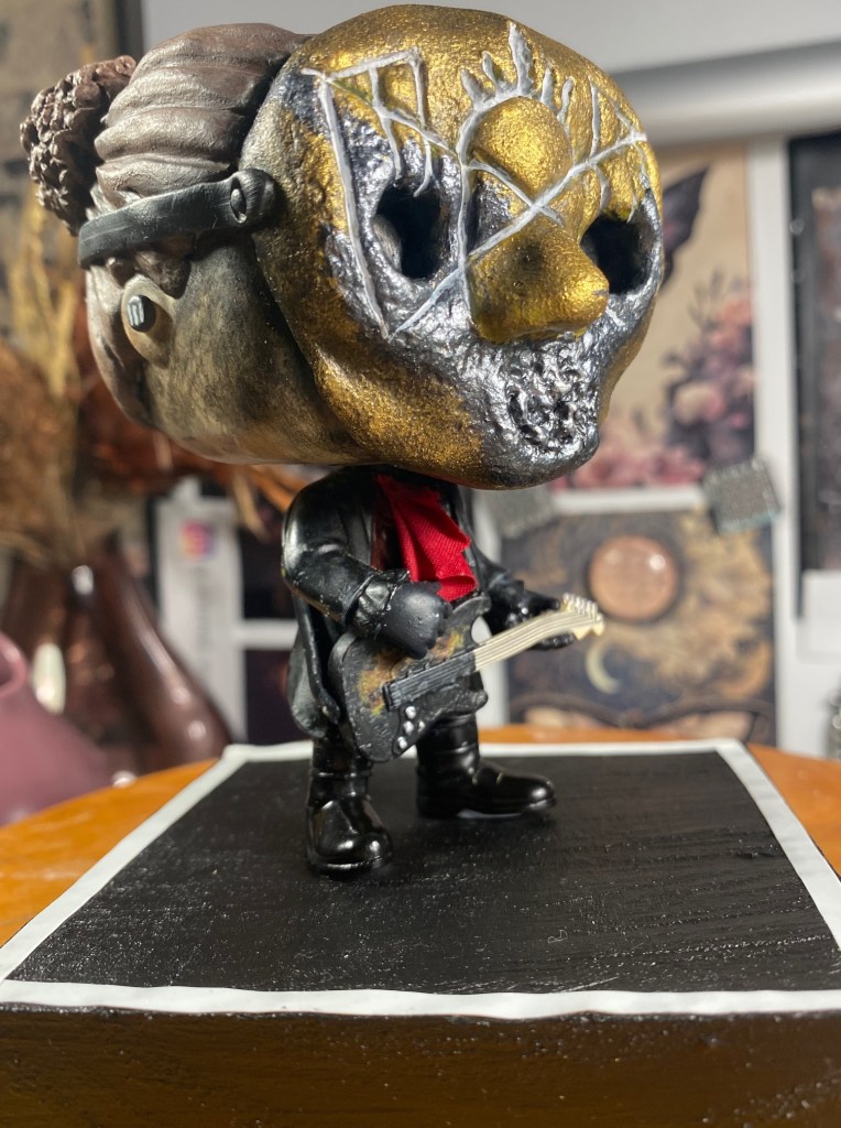 custom pop vinyl Sleep Token figurine of bass guitarist iii